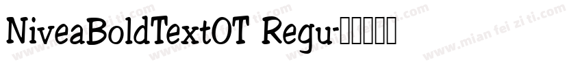 NiveaBoldTextOT Regu字体转换